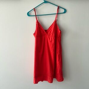 FOREVER21 red cotton dress